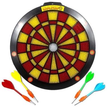 Imagem de Jogo de Dardos Grande Braskit com 4 Dardos Acerte o Alvo
