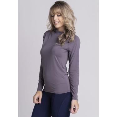 Imagem de Blusa Vekyo Feminina Manga Longa Proteção UV Segunda Pele Térmica, Cin