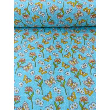 Imagem de Tecido Tricoline Estampado 100 Algodão (50cm X 1,5m) - Estampas florai