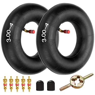 Imagem de FVRITO 3,00-4 260x85 25,4 x 7,6 cm Tubo interno para Razor E300 E325 eZip E-400 450 IZIP I-400 Jazzy PaceSaver Pocket Rocket Chopper Mobility Gas Scooter Elétrico Mini ATV Go Kart Goped Bladez Power chair pacote com 2