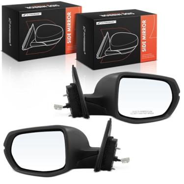 Imagem de A-Premium Par (2) espelhos retrovisores elétricos do lado do motorista e do passageiro - compatível com Honda HR-V HRV 2016 2017 2018 - Espelho retrovisor externo externo dobrável manual aquecido com
