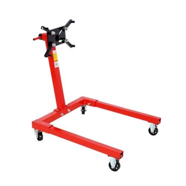 Imagem de PULLAFUN Suporte de motor, 567 kg de motor de caminhão para carro, macaco giratório para motor, cabeça de montagem ajustável de 360 graus com rodas giratórias