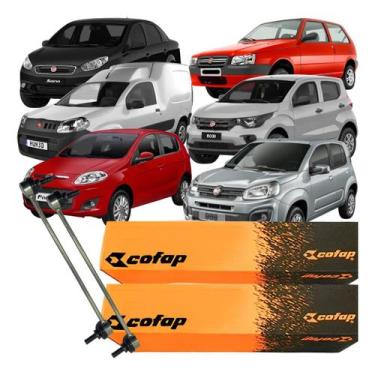 Imagem de 02 Bieleta Original Novo Fiat Fiorino Grand Siena Mobi Palio - COFAP