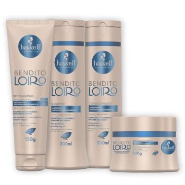 Imagem de Kit Haskell Bendito Loiro Sh Cond Masc E Proteina 300ml