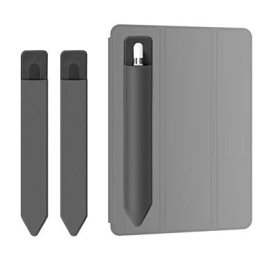 Imagem de Doormoon Suporte de lápis para iPad 2020/Air/9.7/Pro 10.5/12.9, bolsa de bolso removível para Apple Pencil 5ª geração, cinza
