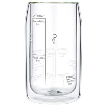 Imagem de Ozeri Moderna Artisan Series Copo de café para barista de parede dupla, 425 g, transparente