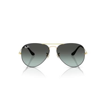 Imagem de Óculos de Sol Ray-Ban Aviator Large Metal 0RB3025 9271GK Tam 58 / Preto/Ouro - Lentes Azul Gradiente