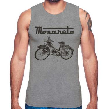 Imagem de Regata Ciclomotor Monareta - Foca na Moda, Cinza, P