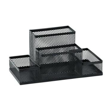 Imagem de Organizador de Mesa Porta Lápis e Caneta Aramado - BRW, PRETO