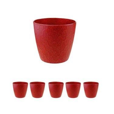 Imagem de 5 un Vaso plantas colmeia decorativo flor G VERMELHO - EVO