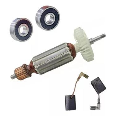 Imagem de Induzido+ Escova+ Rolamento P/ Esmerilhadeira 9557/9556 220v - Bolte