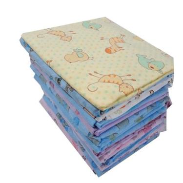 Imagem de KIT 3 CUEIRO MANTA FLANELADO 80x60cm ACONCHEGO BEBE INFANTIL BARATINHO