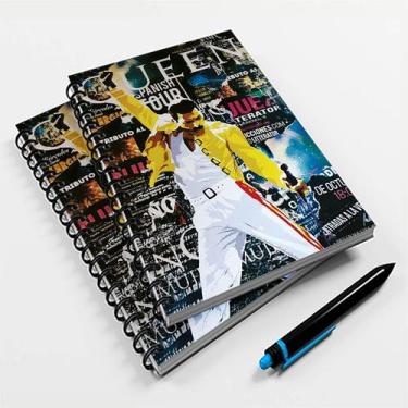 Imagem de Caderno Universitário 96 Fls Rock Feddie Mercury - Premium