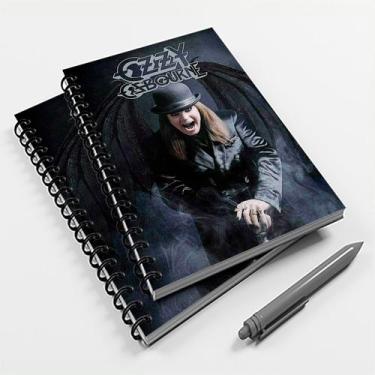 Imagem de Caderno Universitário 200 fls 10 Mat. Rock Ozzy Osbourne - Premium