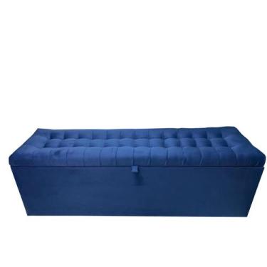 Imagem de Calçadeira Baú Laís 160 Para Cama de Casal Queen  - Negromonte Store, 