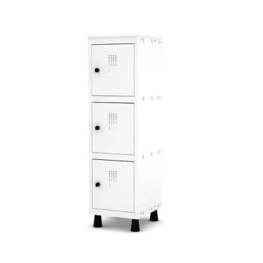 Imagem de Mini Armário Guarda Volume Locker Roupeiro 1 Vão 3 Portas MGRP501/3 Br