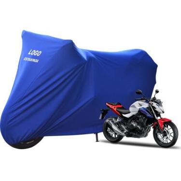 Imagem de Capa De Tecido Helanca Lycra Moto Honda CB 500 F Sob Medidas - Mz, Azu