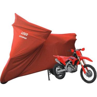 Imagem de Capa Para Moto Honda CRF 450RX CRF 450X  Com Logo - Mz, Vermelha