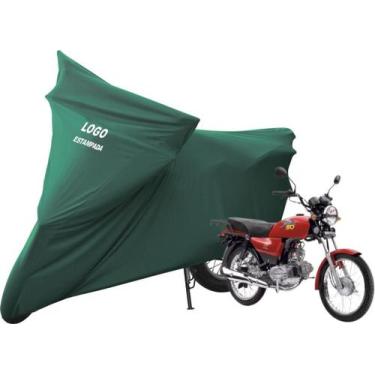 Imagem de Capa Para Proteger Moto DafraSuper 50CC Com Logo da Marca - Mz, Verde