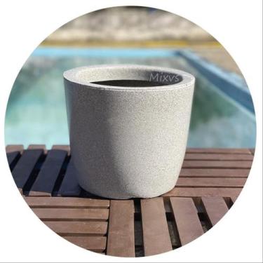Imagem de Vaso De Planta Polietileno Jardim Varanda Cores - Flores Imp, Cinza-cl
