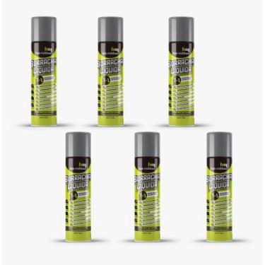 Imagem de Kit 06 Borrachas Líquida Spray  Direto na Ferrugem - LLEV, Cinza