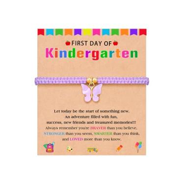 Imagem de Kidbbi Pulseira Back to School First Day of Kindergarten First Day of School Gifts Back to School Gifts, 5.9inches, Aço inoxidável, Sem Pedra Preciosa