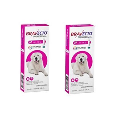 Imagem de Combo 2 Antipulgas Bravecto 40 a 56kg Transdermal Cães