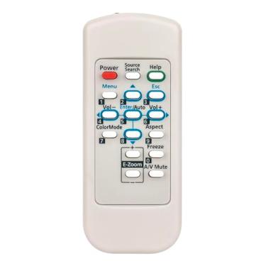 Imagem de Controle remoto de substituição 145664100 adequado para projetor Epson Powerlite 822P/83V+/83C/822+/83+/400W/410W, V11H371020 RB-V11H255020-N V11H255020 V11H281020