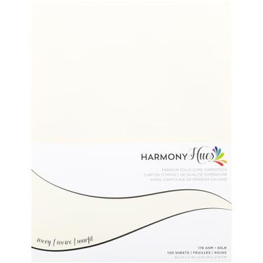 Imagem de Cartolina 8,5 x 11 pacote de papel - 29,5 kg cartolina lisa para artesanato, fabricação de cartões, impressoras - 50 folhas de scrapbook - dupla face com núcleo sólido, marfim