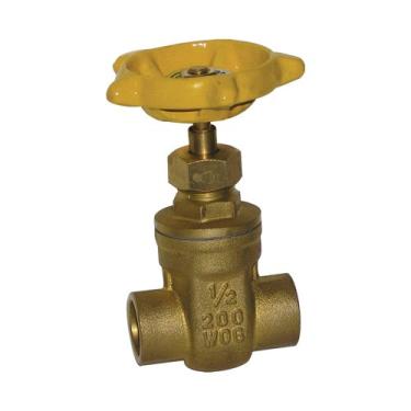 Imagem de ProChannel Válvula de portão VGTS20A6PA com compressão de latão de 200 PSI x compressão, 3,8 cm