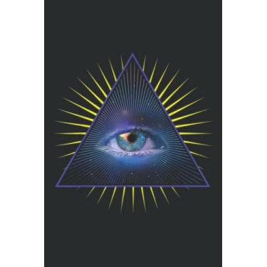 Imagem de All Seeing Eye Psychic Meditation Illuminati: Lined Journal & Diary for Writing & Notes for Girls and Women, Memo Diary Subject Notebooks Planner, 6"x9"