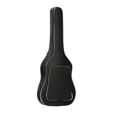 Imagem de Dynwave Mochila para violão acústico de 41 polegadas com alça lateral e compartimentos, Verde