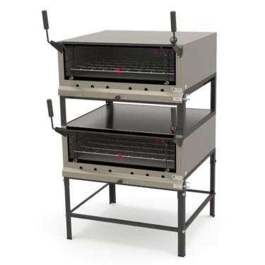 Imagem de Forno Lastro Gas Guilhotina Duplo Prp-900dp G2 91X91cm Inox - Progas