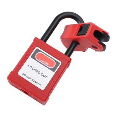 Imagem de Dispositivo de bloqueio do disjuntor bloqueio do disjuntor da caixa elétrica vermelha, bloqueio da caixa do disjuntor de etiquetagem,dispositivo de bloqueio do disjuntor de um p