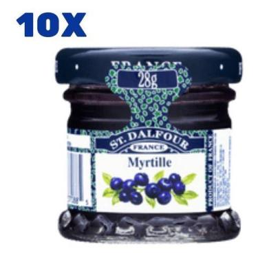 Imagem de Kit 10 Mini Geleias Mirtilo St Dalfour 28g - França - St. Dalfour