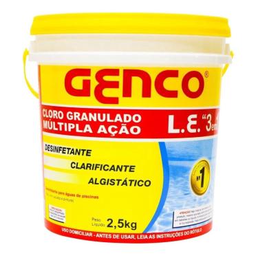 Imagem de Cloro Granulado Múltipla Ação 3 Em 1 Genco 2,5 Kg