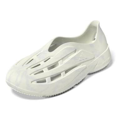 Imagem de adidas Sandália unissex Lightblaze Moc para adultos, Branco cristal/cinza traço/cinza traço, 12 Women/11 Men