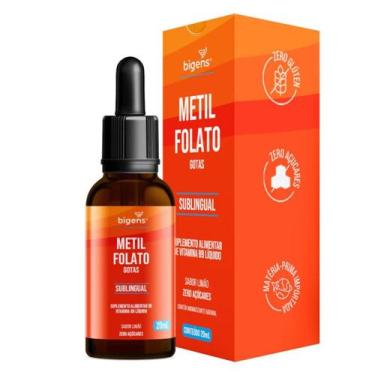 Imagem de Metilfolato Vitamina B9 Bigens Limão 20ml, Limão