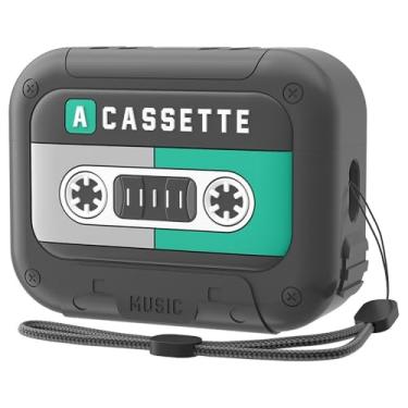 Imagem de Cassete fita de silicone para airpods 4 gen (2024) 3d fofo de silicone macio capa protetora de geração de pele,Green