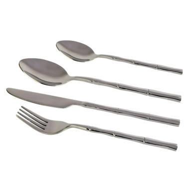 Imagem de Faqueiro Em Inox Steel Wood Com 24 Peças Fracalanza