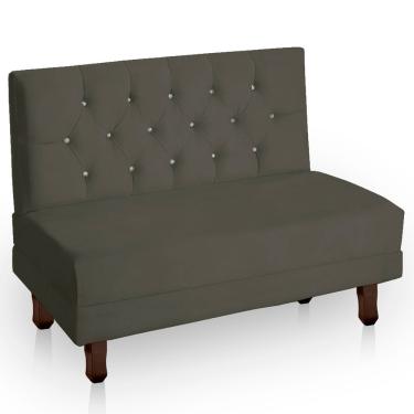 Imagem de Canto Italy Confortável Para Apartamento Cozinha E Restaurantes Suede Cor Tabaco