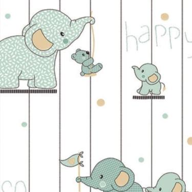 Imagem de Papel De Parede Yoyo Ii Infantil Branco Yy204703r