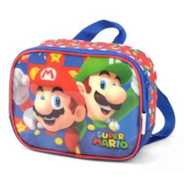 Imagem de Lancheira Térmica Escolar Super Mario Luigi Infantil Luxcel