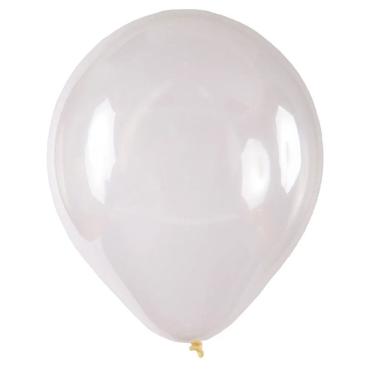 Imagem de Balão De Látex Cristal Transparente - 9 Polegadas - 50 Unidades