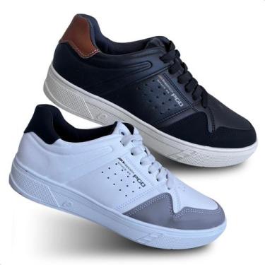Imagem de Kit 2 Pares Sapatênis Masculino Pegada Microfibra Pgd 172502, 172502 p