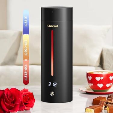 Imagem de CHACEEF Chaleira De Viagem , Elétrica Portátil, 350Ml Pequena Com 5 Predefinições Variáveis, Caldeira Água Quente Aço Inoxidável 304 Desligamento Automático E Proteção Contra Fervura A Seco,