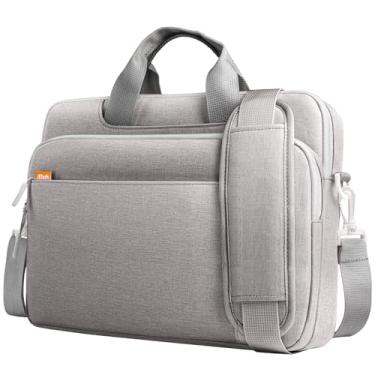 Imagem de JETech 16 17 Bolsa para Laptop de 17,3 Polegadas, Capa para Computador Compatível com MacBook Air/Pro 16, Acer Predator Helios 16, ASUS ROG Strix G17, HP Envy 17,3 (Cinza Claro)