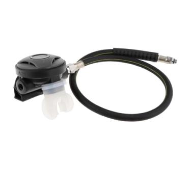 Imagem de Deevoka Regulador de mergulho de 2º estágio, respirador de mergulho, equipamento, controlador de snorkel de substituição Explorer com bocal, Preto