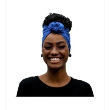 Imagem de Lenço africano para todos os estilo - Atamultimarcas0810, Azul