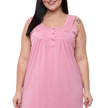 Imagem de Camisola Regata Rosa Gislal 14106 Poliviscose, Rosa, 60